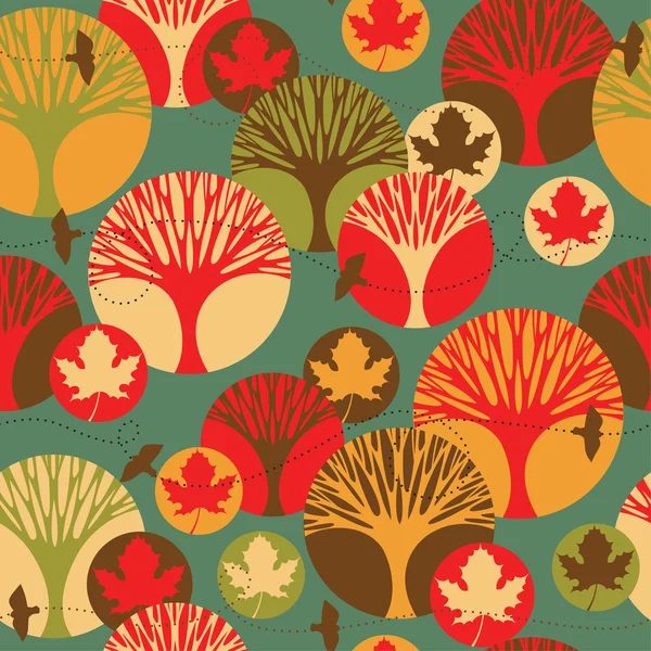 Autumn vector seamless pattern — Stock Vector