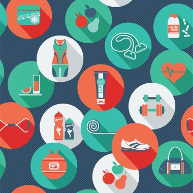 Simgeler, fitness ile Seamless Modeli.