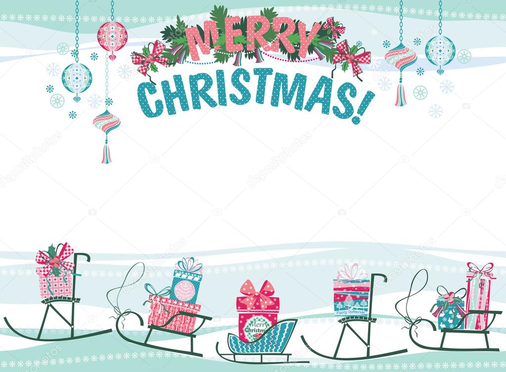 Christmas and New Year card.