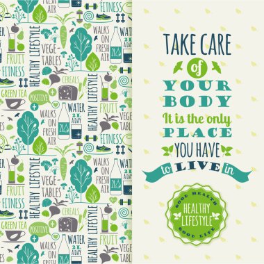 sağlıklı yaşam tarzı posteri