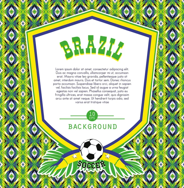 巴西背景 — 图库矢量图片