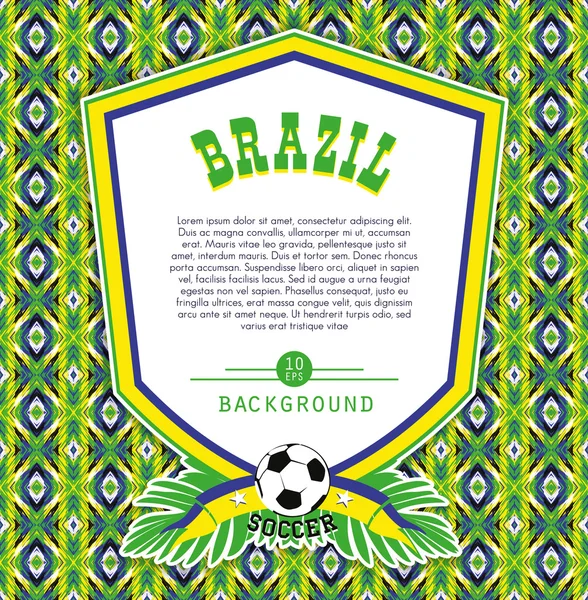 Brazil background — Stock Vector