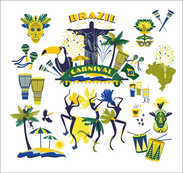 Brazilský karneval — Stockový vektor