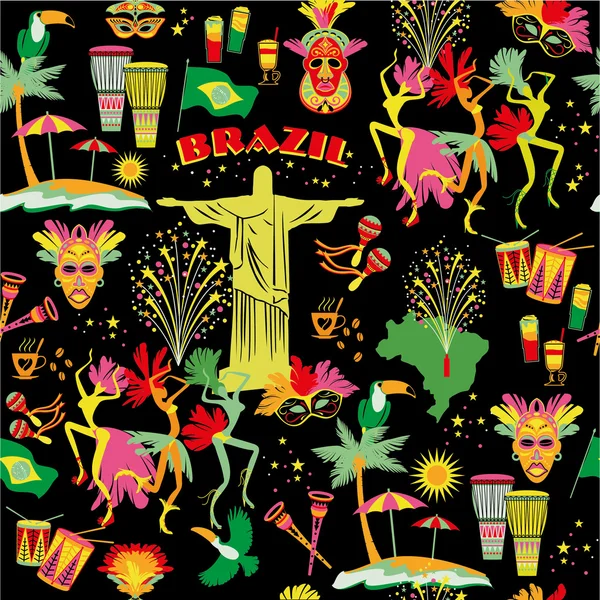 Brasilianischer Karneval — Stockvektor