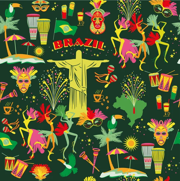 Carnaval Brasileiro — Vetor de Stock