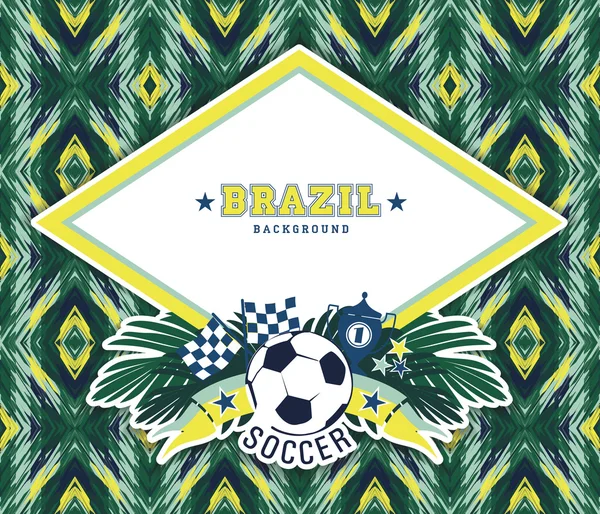 Hintergrund Brasilien — Stockvektor