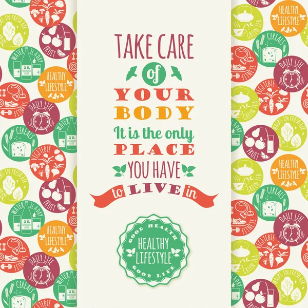 sağlıklı yaşam tarzı posteri