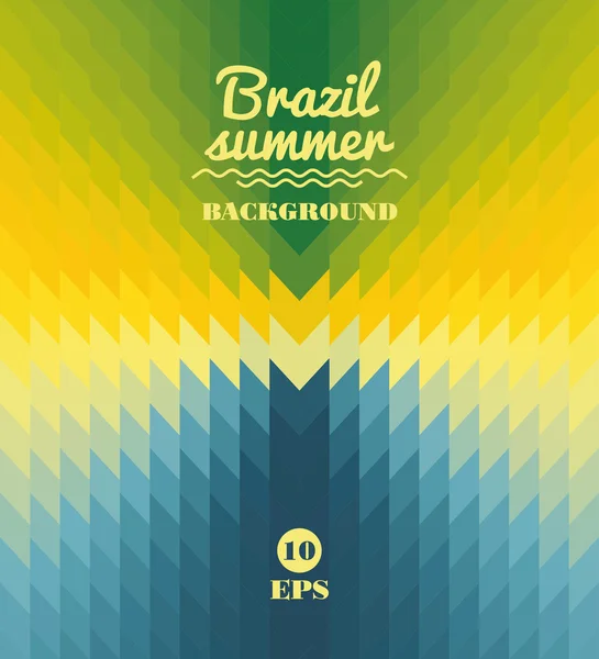 vektör geometrik arka planda Brezilya bayrağı kavramı
