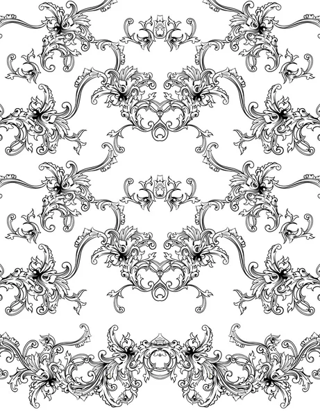 Baroque pattern — Stock Vector