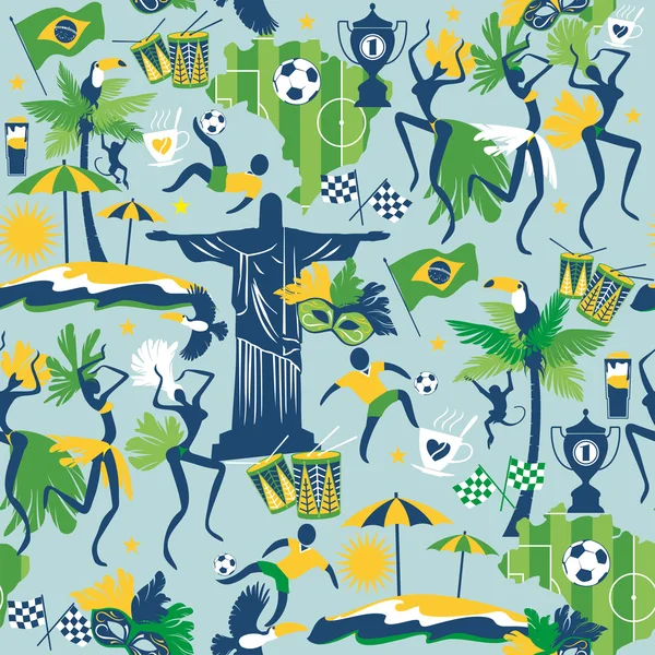 Brazil background — Stock Vector