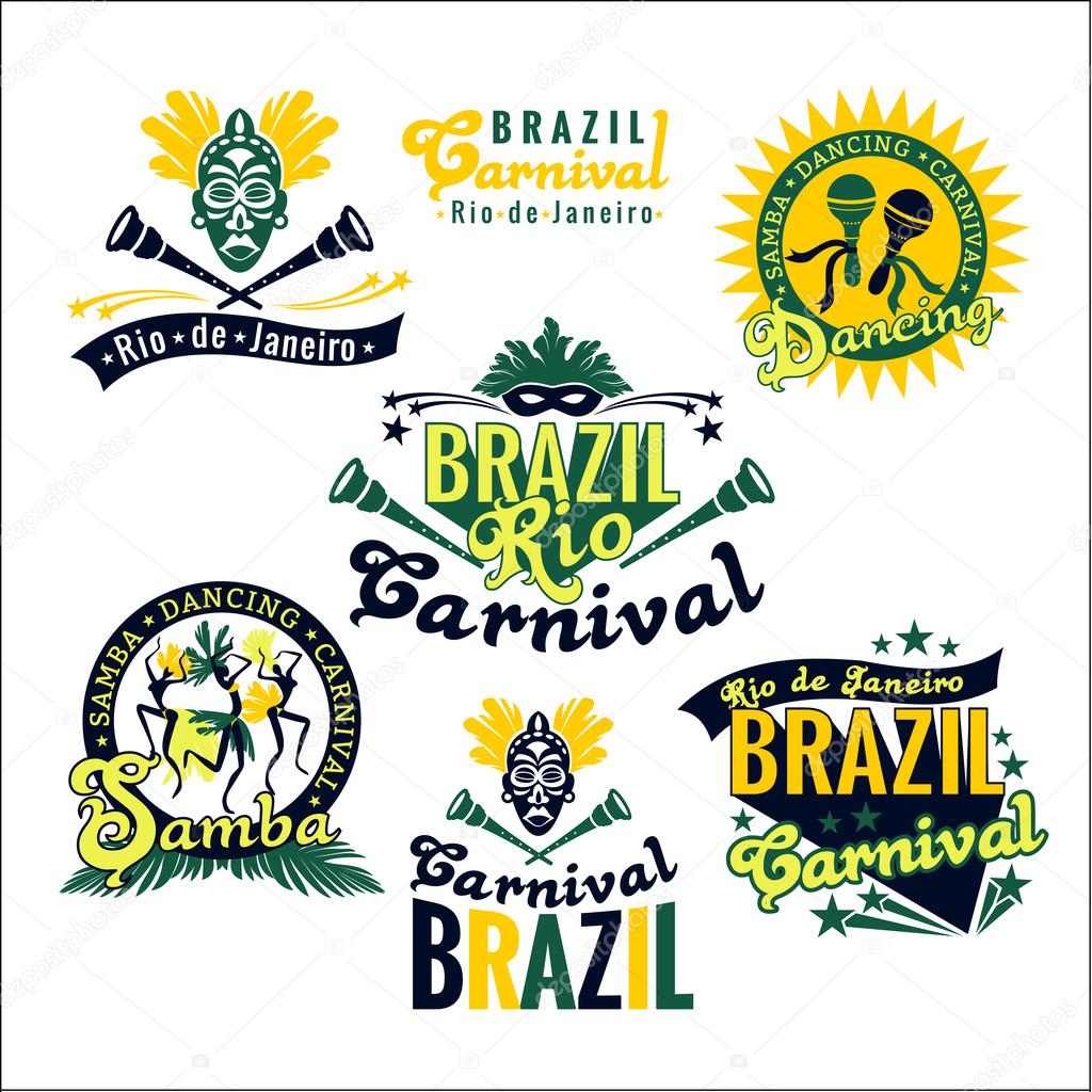 Brazilian Carnival. Big set of Brazilian templates for graphic modules, banners, posters, flyers, presentations.