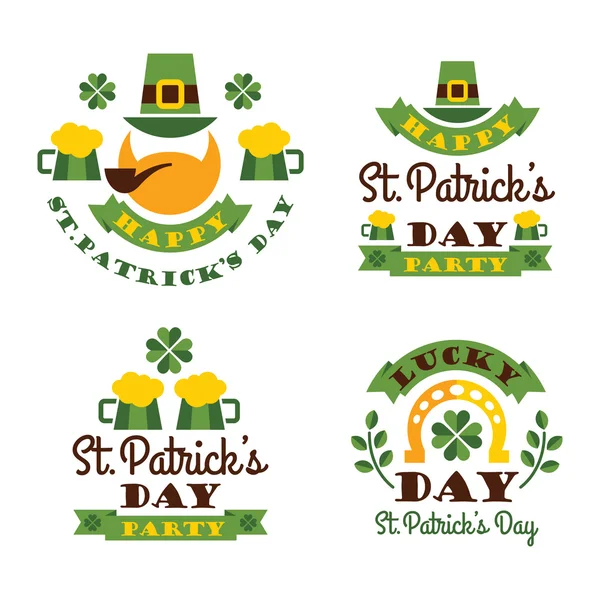 Conception typographique de la Saint Patricks Day . — Image vectorielle