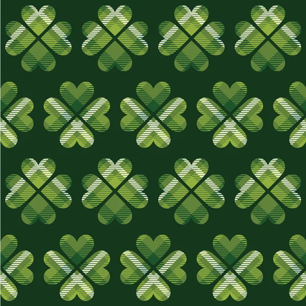 Tartan Saint Patrick motif sans couture . — Image vectorielle