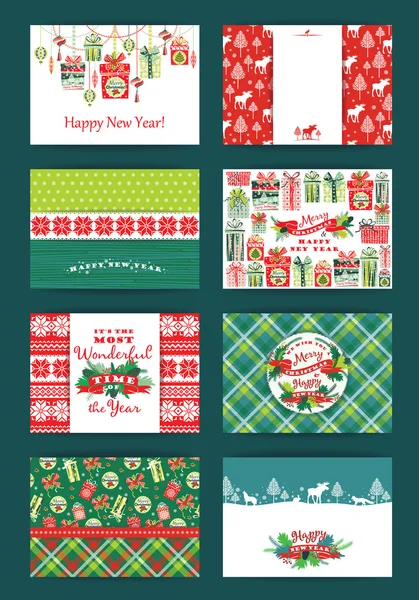 Christmas and New Year Set. — Stock Vector