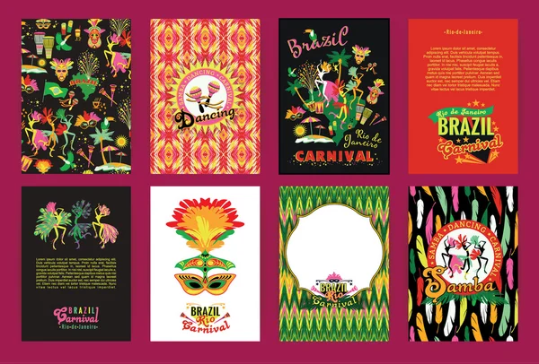 Big set of Brazil Carnival Backgrounds.