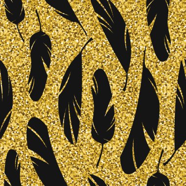 Parlak soyut tüyleri ile trendy glitter doku. 