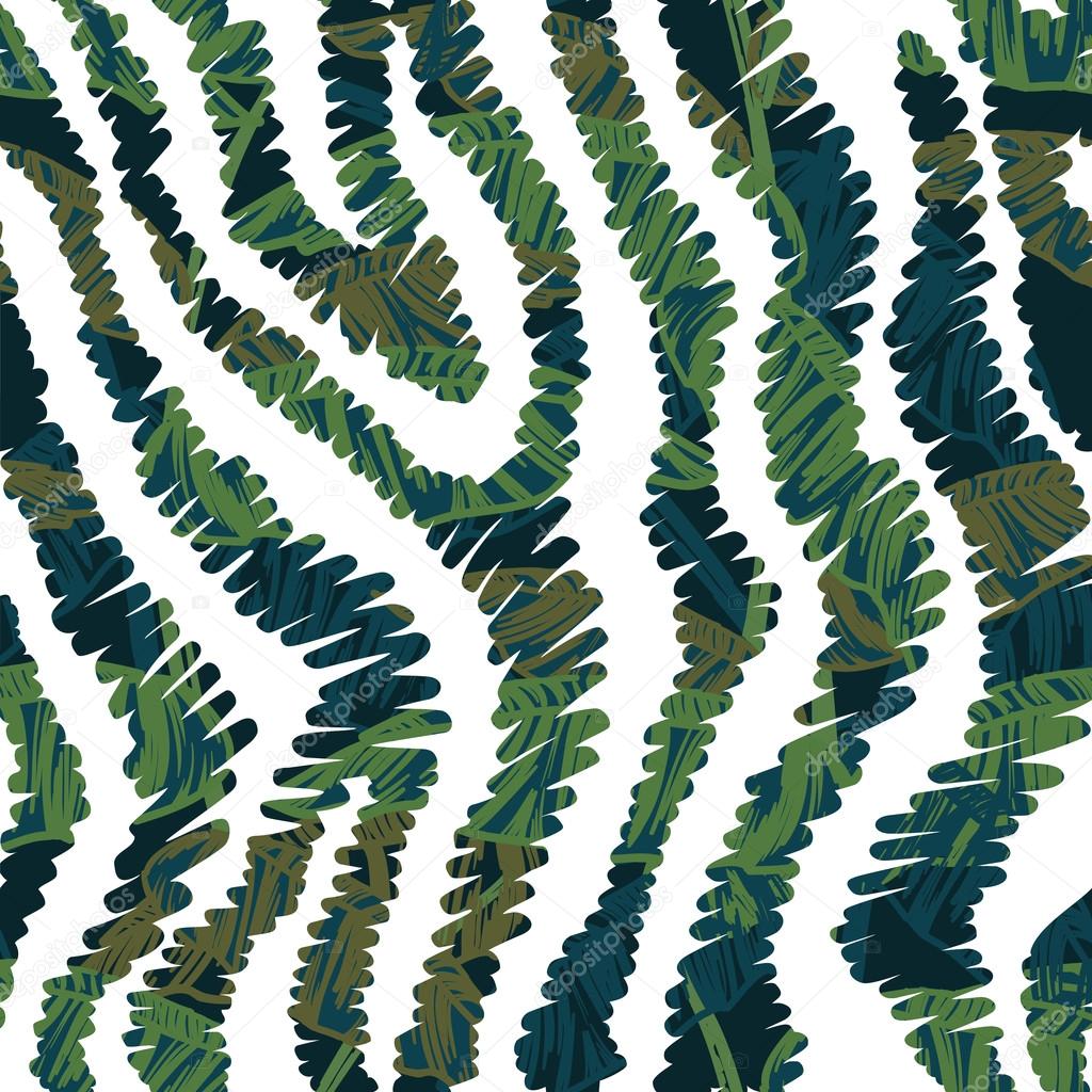 Animal pattern with tropical leaves.