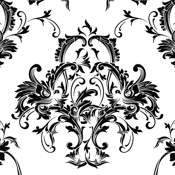 Barokke patroon achtergrond — Stockvector