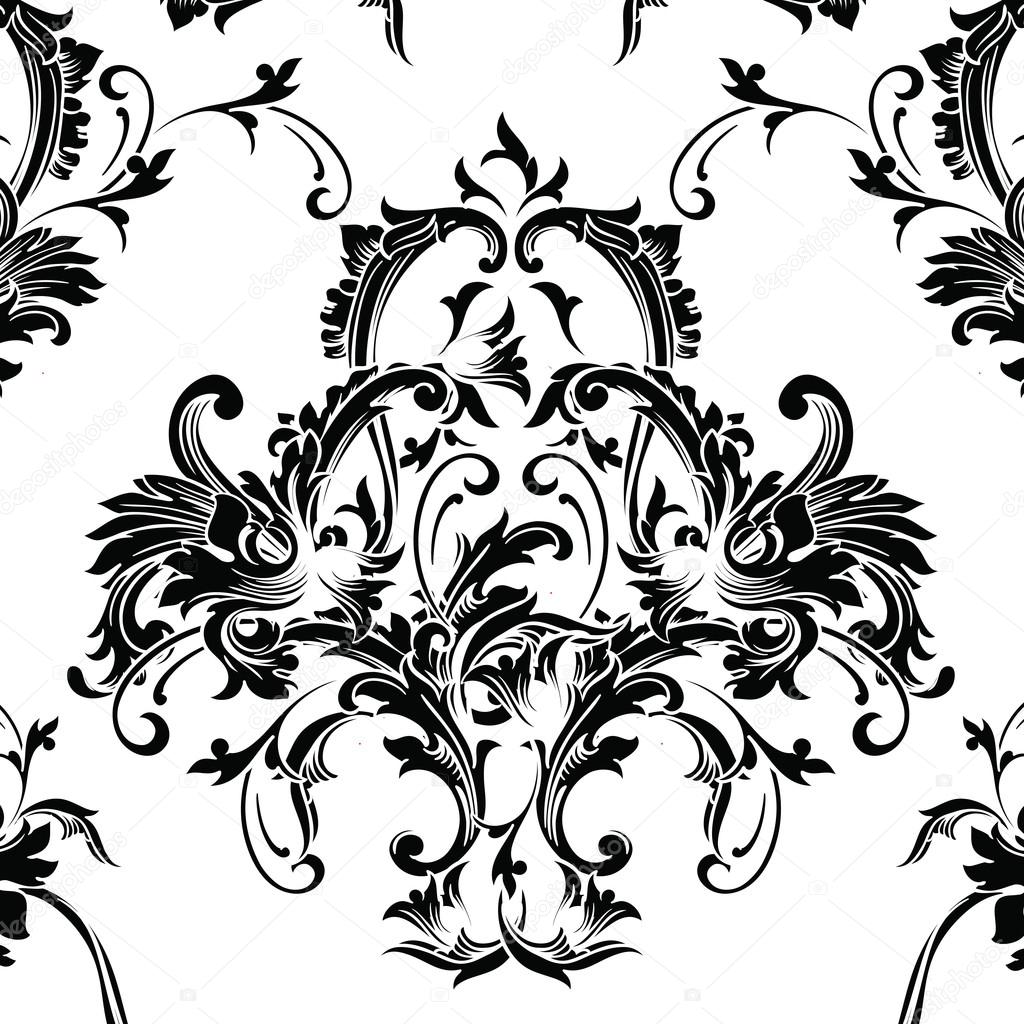 Baroque pattern background
