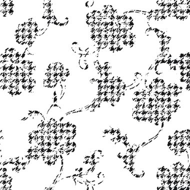 Hounds-tooth seamless pattern clipart