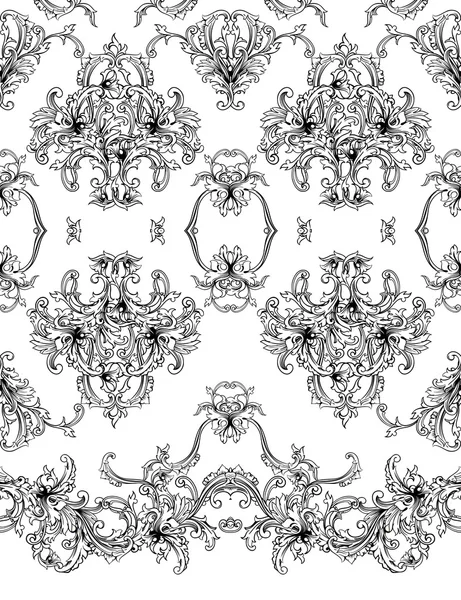 Fond de motif baroque — Image vectorielle