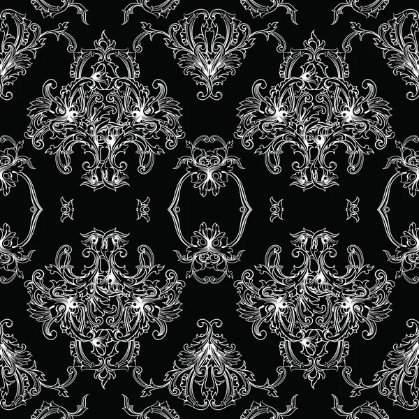 Motif floral baroque — Image vectorielle