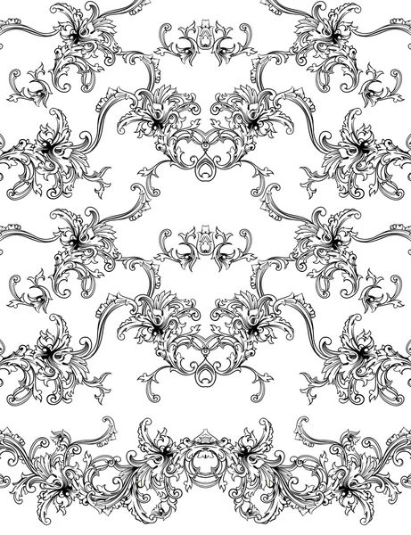 Baroque pattern background — Stock Vector