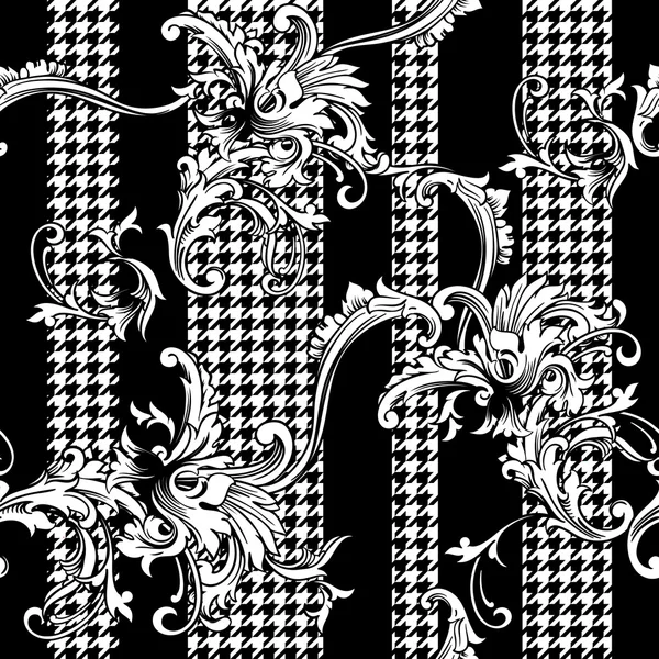 Dent de chien motif sans couture — Image vectorielle