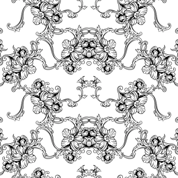 Baroque pattern background — Stock Vector