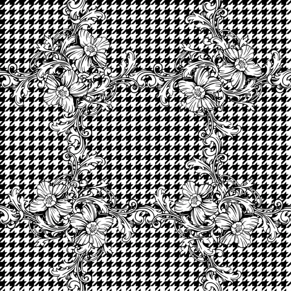 Tissu éclectique plaid motif sans couture — Image vectorielle