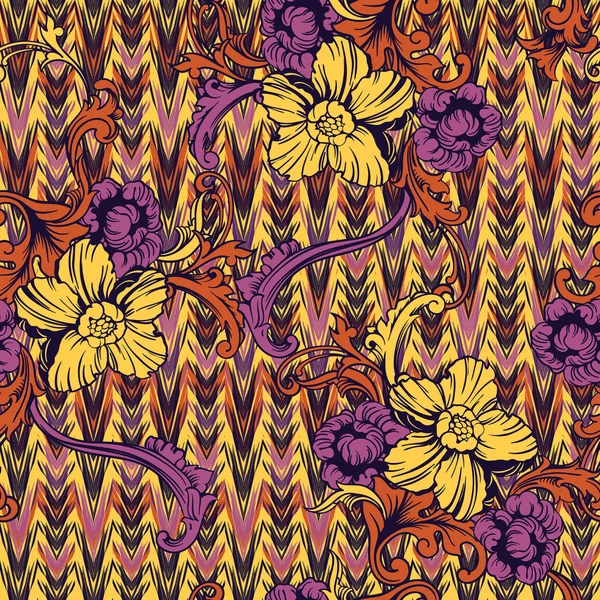 Eklektik kumaş seamless modeli.