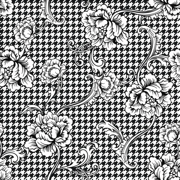 Tissu éclectique plaid motif sans couture — Image vectorielle