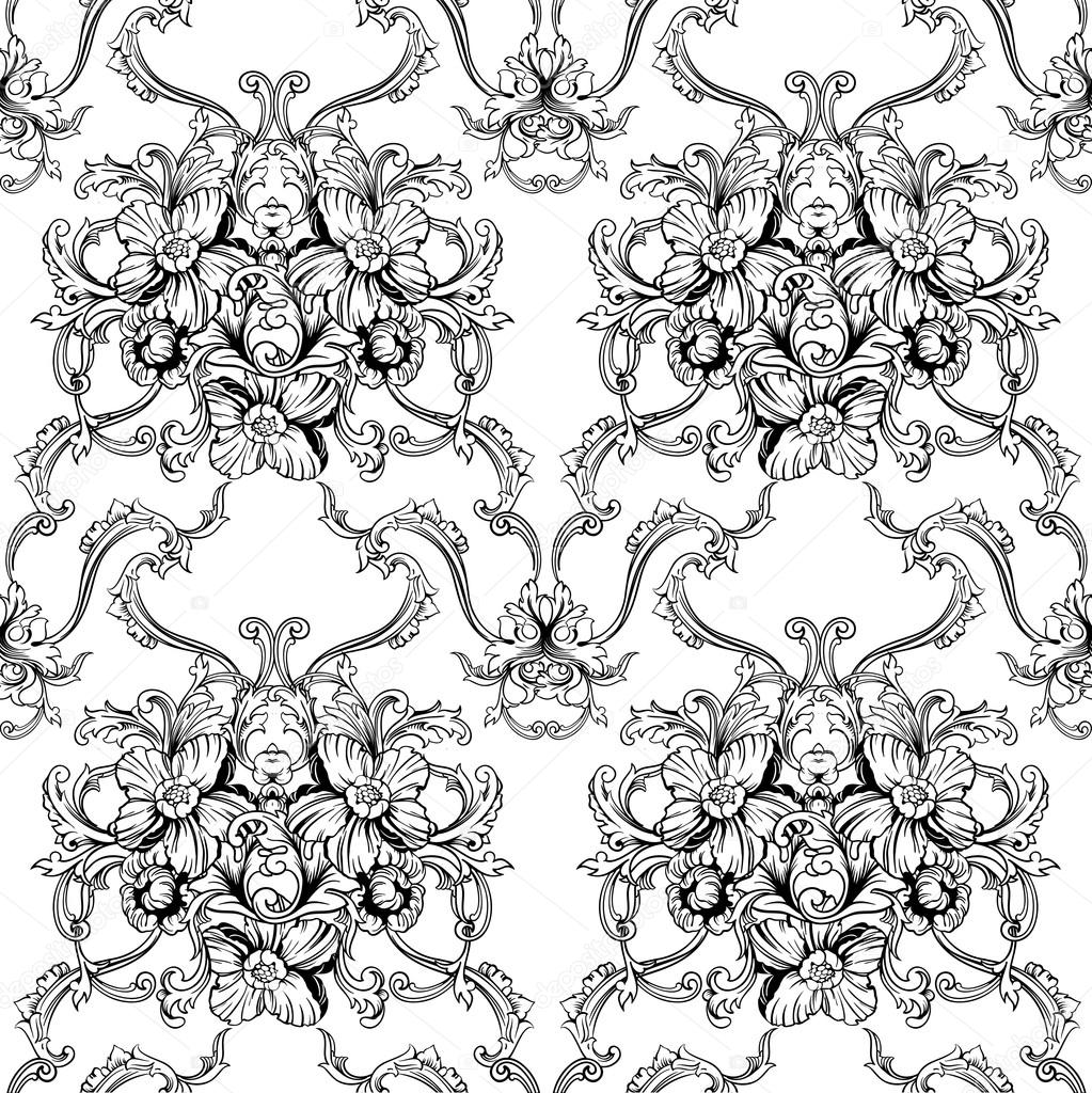 Baroque pattern background
