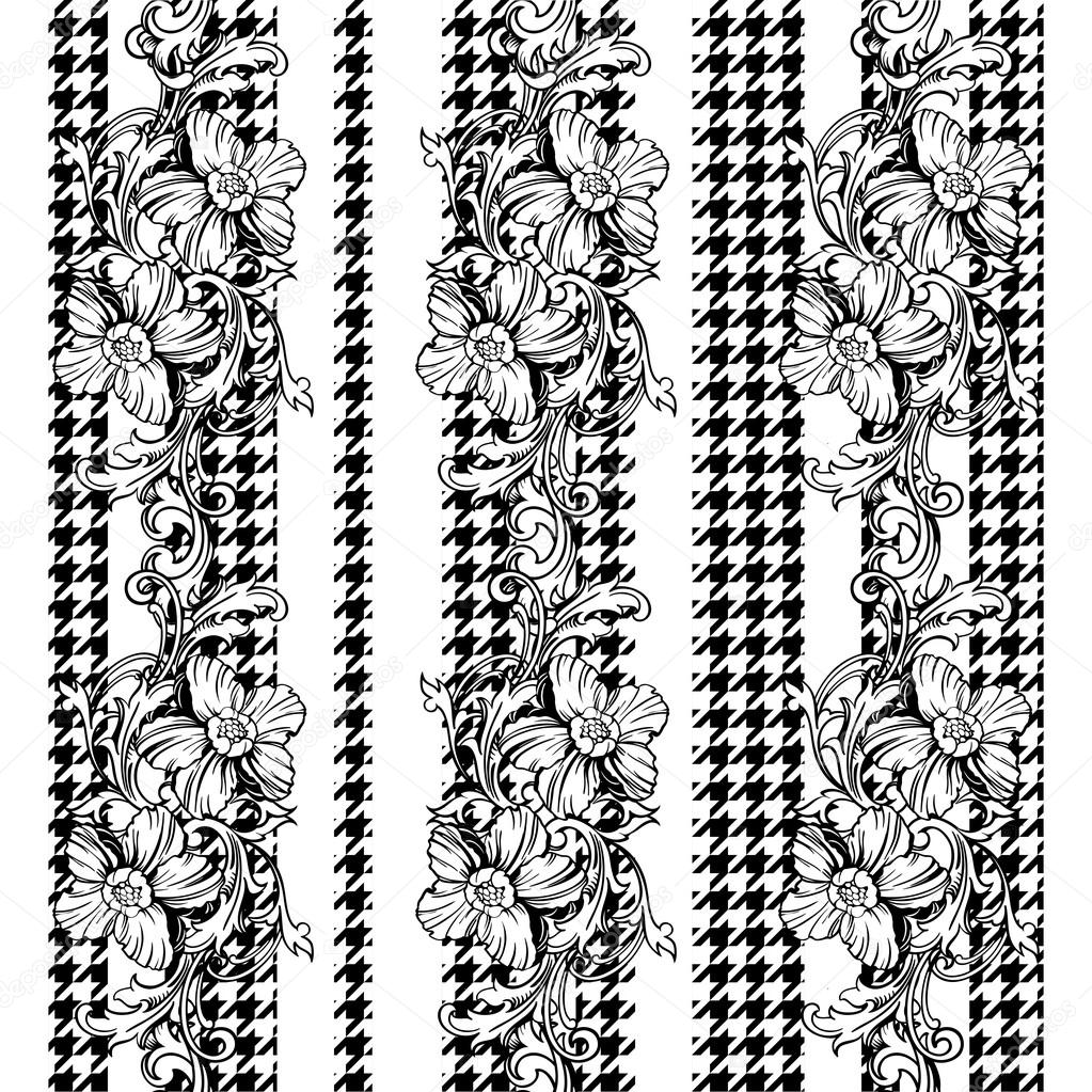 Eclectic fabric plaid seamless pattern