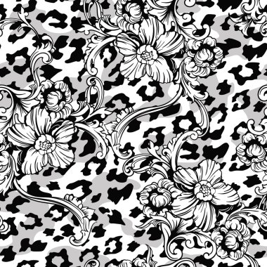 Eklektik kumaş seamless modeli.