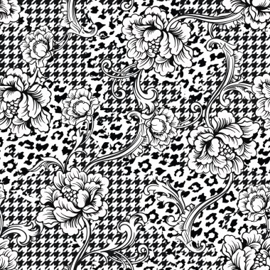 Eklektik kumaş seamless modeli.