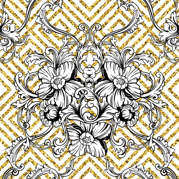Tissu éclectique motif sans couture — Image vectorielle