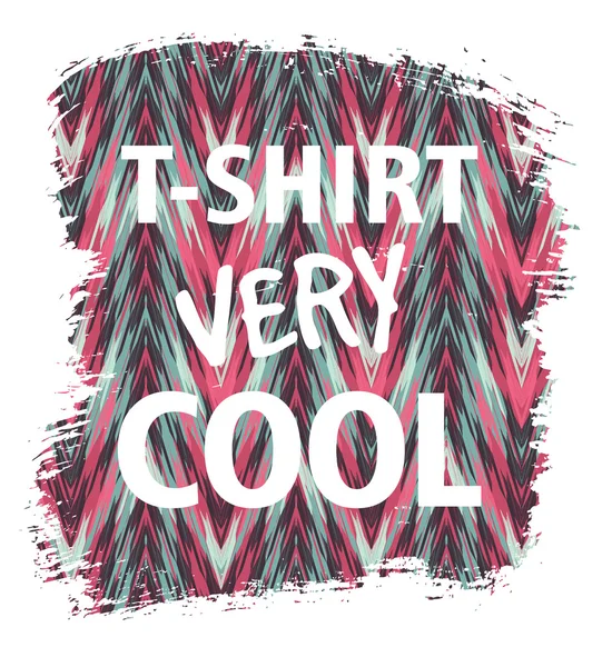 Abstrakta illustrationen med slogan för t-shirts — Stock vektor