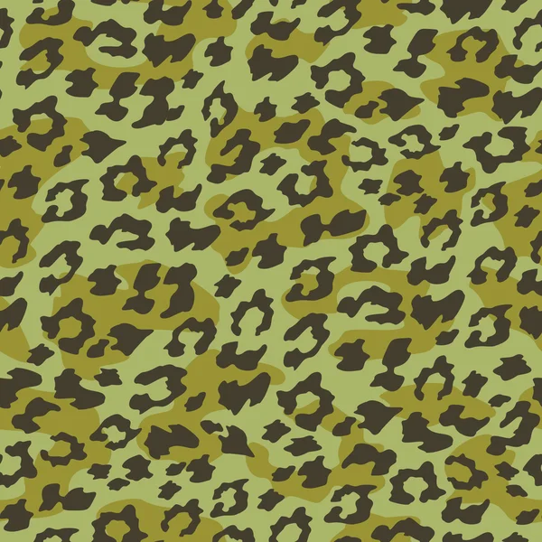 Leopard nahtloser Hintergrund. — Stockvektor