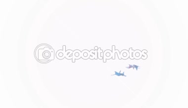 Grup Aslar pilotlar süpersonik Mig-29 savaşçıları akrobasi mavi gökyüzünde gerçekleştirmek