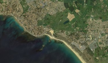 2019 'da Bretigny-sur-Orge' un kıyı, caddeleri ve altyapısı kuş bakışı bir bakış açısıyla ele alındı.