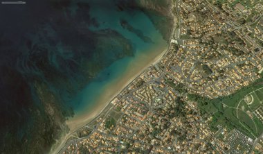 2019 'da Bretigny-sur-Orge' un kıyı, caddeleri ve altyapısı kuş bakışı bir bakış açısıyla ele alındı.