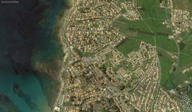 2019 'da Bretigny-sur-Orge' un kıyı, caddeleri ve altyapısı kuş bakışı bir bakış açısıyla ele alındı.