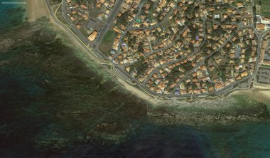 2019 'da Bretigny-sur-Orge' un kıyı, caddeleri ve altyapısı kuş bakışı bir bakış açısıyla ele alındı.