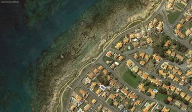 2019 'da Bretigny-sur-Orge' un kıyı, caddeleri ve altyapısı kuş bakışı bir bakış açısıyla ele alındı.