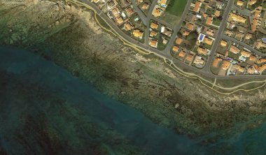 2019 'da Bretigny-sur-Orge' un kıyı, caddeleri ve altyapısı kuş bakışı bir bakış açısıyla ele alındı.