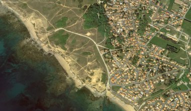 2019 'da Bretigny-sur-Orge' un kıyı, caddeleri ve altyapısı kuş bakışı bir bakış açısıyla ele alındı.