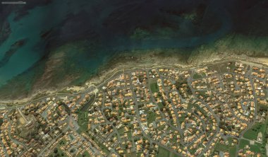 2019 'da Bretigny-sur-Orge' un kıyı, caddeleri ve altyapısı kuş bakışı bir bakış açısıyla ele alındı.