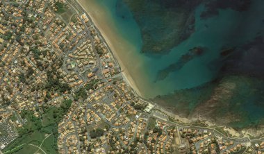 2019 'da Bretigny-sur-Orge' un kıyı, caddeleri ve altyapısı kuş bakışı bir bakış açısıyla ele alındı.