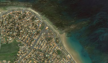 2019 'da Bretigny-sur-Orge' un kıyı, caddeleri ve altyapısı kuş bakışı bir bakış açısıyla ele alındı.